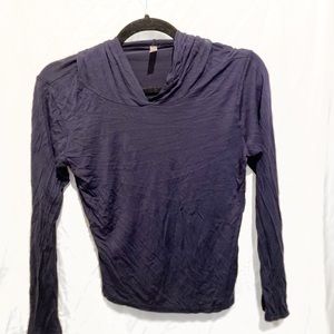 Dark Blue Long Sleeve Light Hoodie